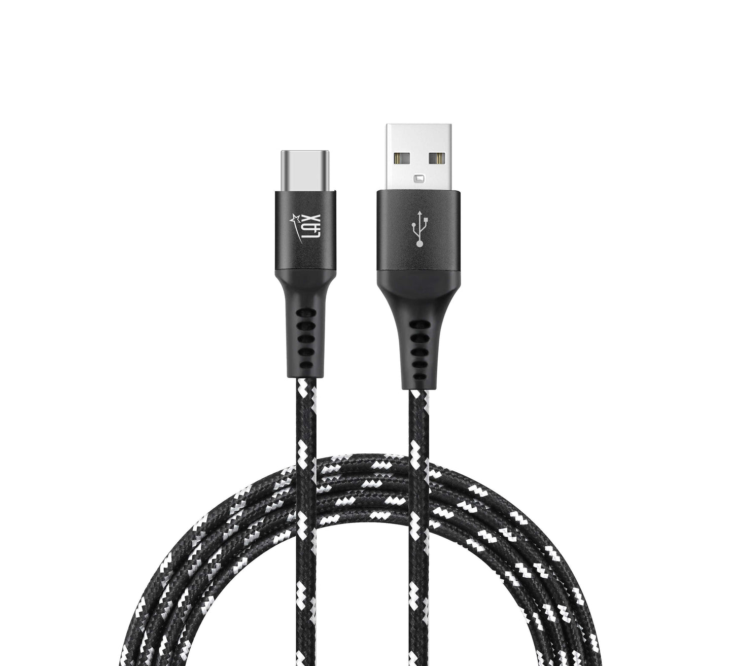 Fast Charging USB-C Cables for Android/iPhone—Retail Pack: Dusty Blue