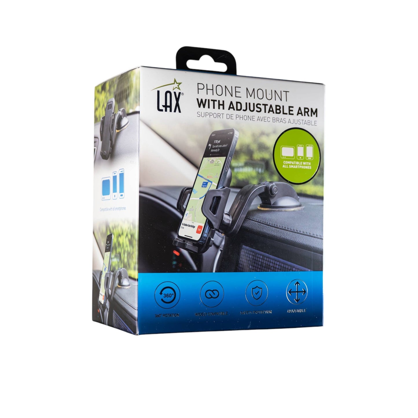 Cradle Phone Car Mount for All Smartphones Retail Pack
