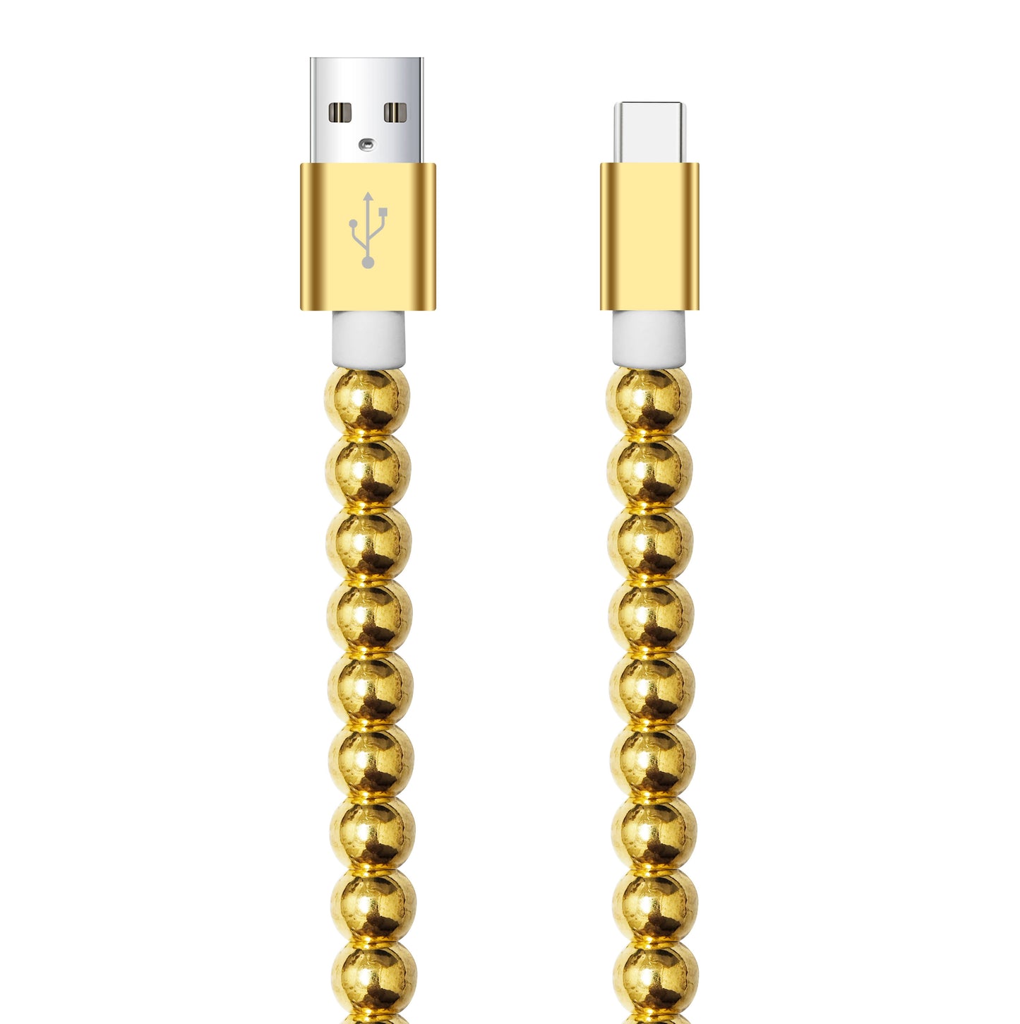Tech Mod Beads Iphone Cables – Style Meets Function-Retail: White