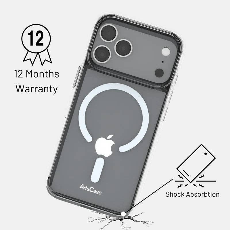 IPhone 17 Pro Max Clear Case with MagSafe  – Impact Hybrid: Clear