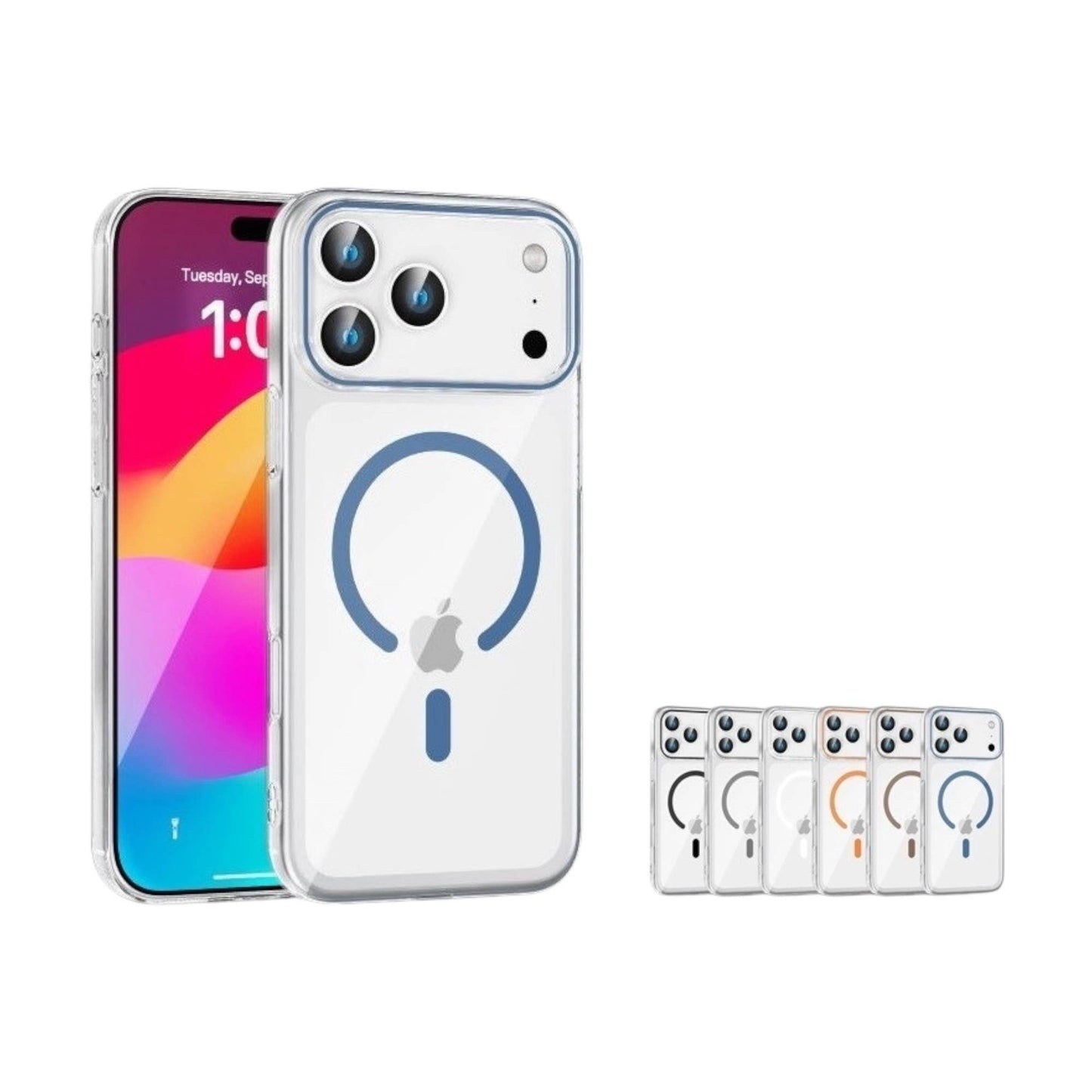 Mighty TPU Transparent Magnet Case for All iPh 17 Series