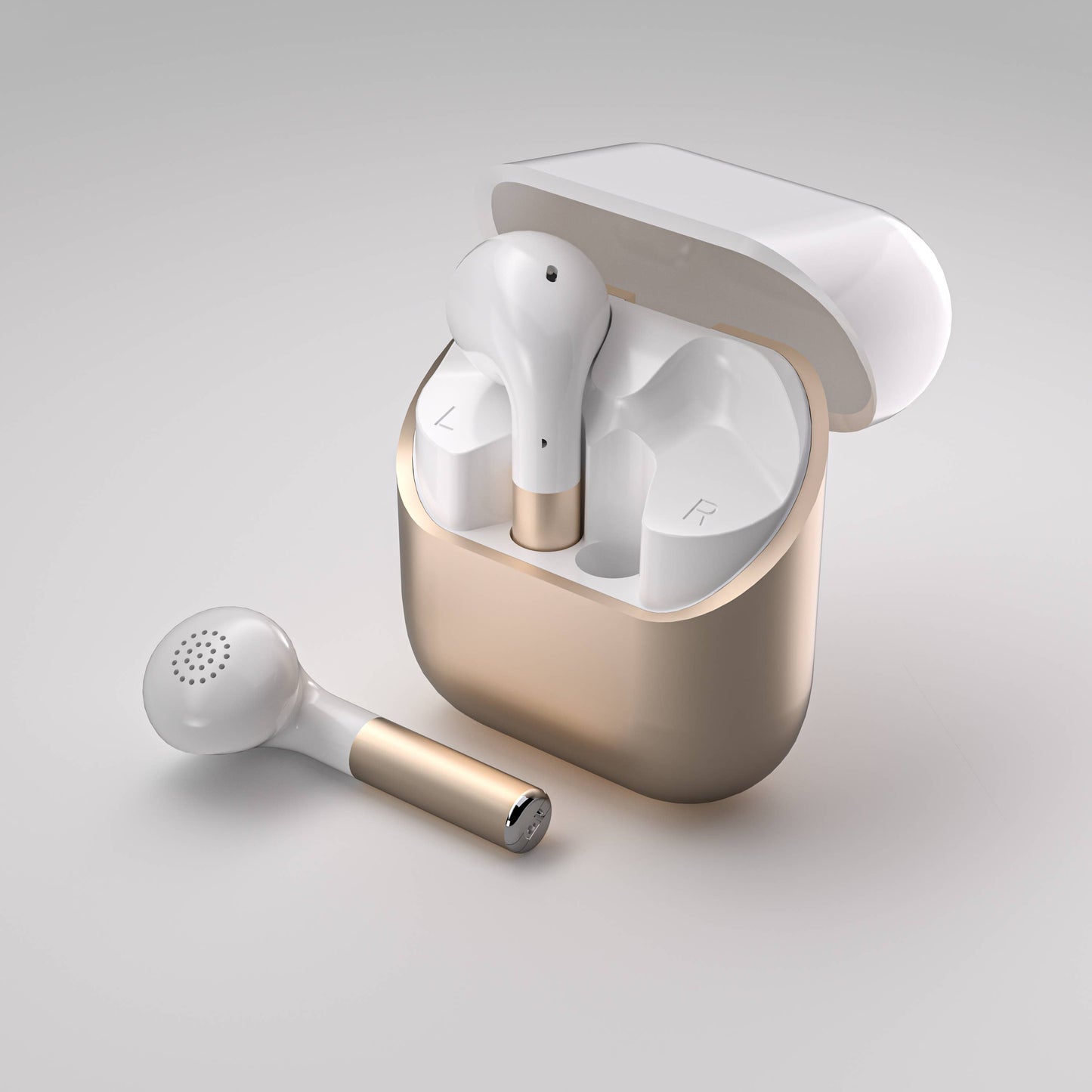 Noise Cancellation Laud Wireless Earphones - Retail Pack: White