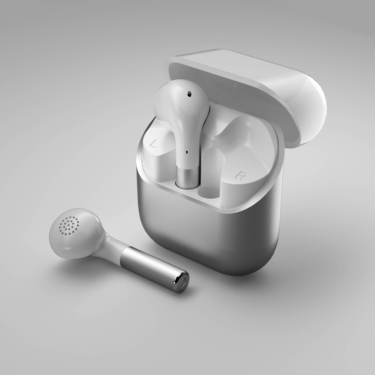 Noise Cancellation Laud Wireless Earphones - Retail Pack: White