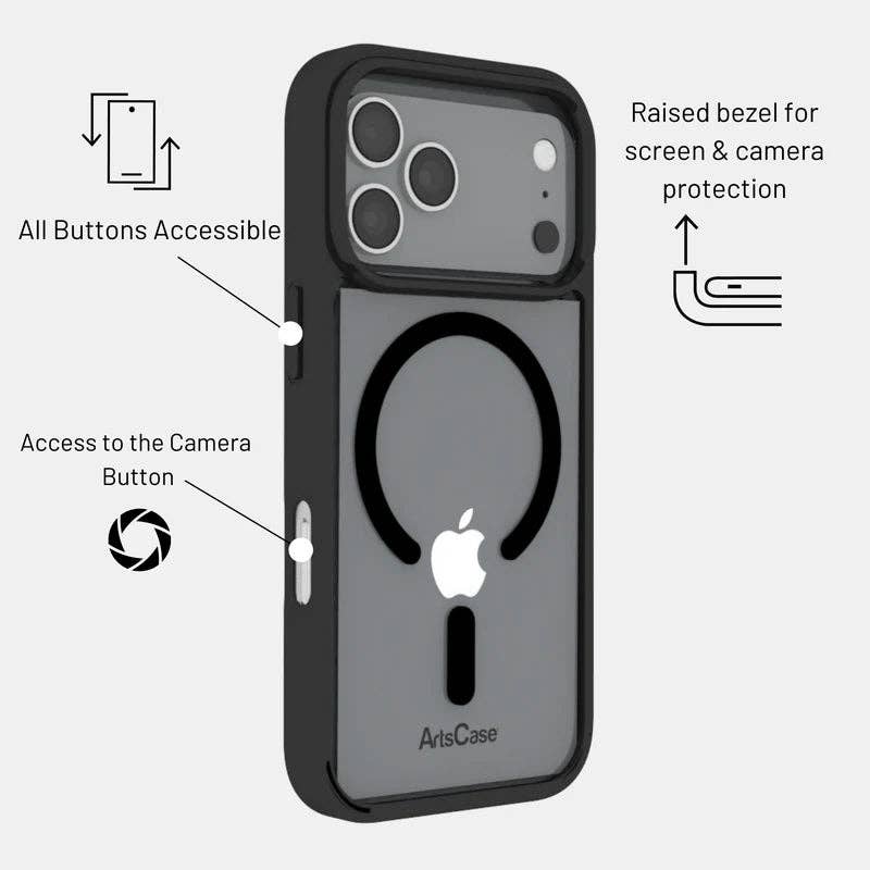 IPhone 17 Pro Max Clear Case with MagSafe  – Impact Hybrid: Clear