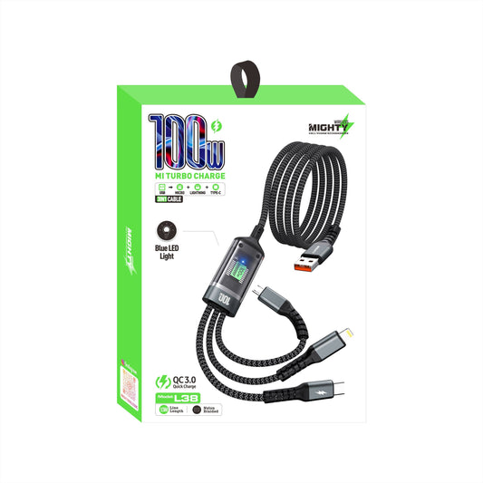 Mighty 3 in 1 Cable 100W L38