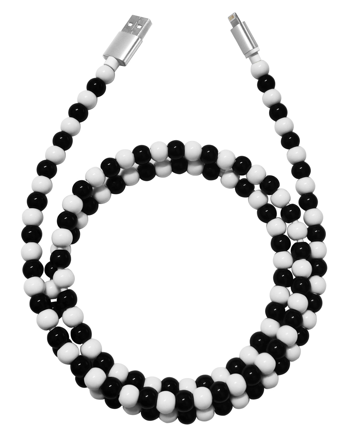 Tech Mod Beads Iphone Cables – Style Meets Function-Retail: White