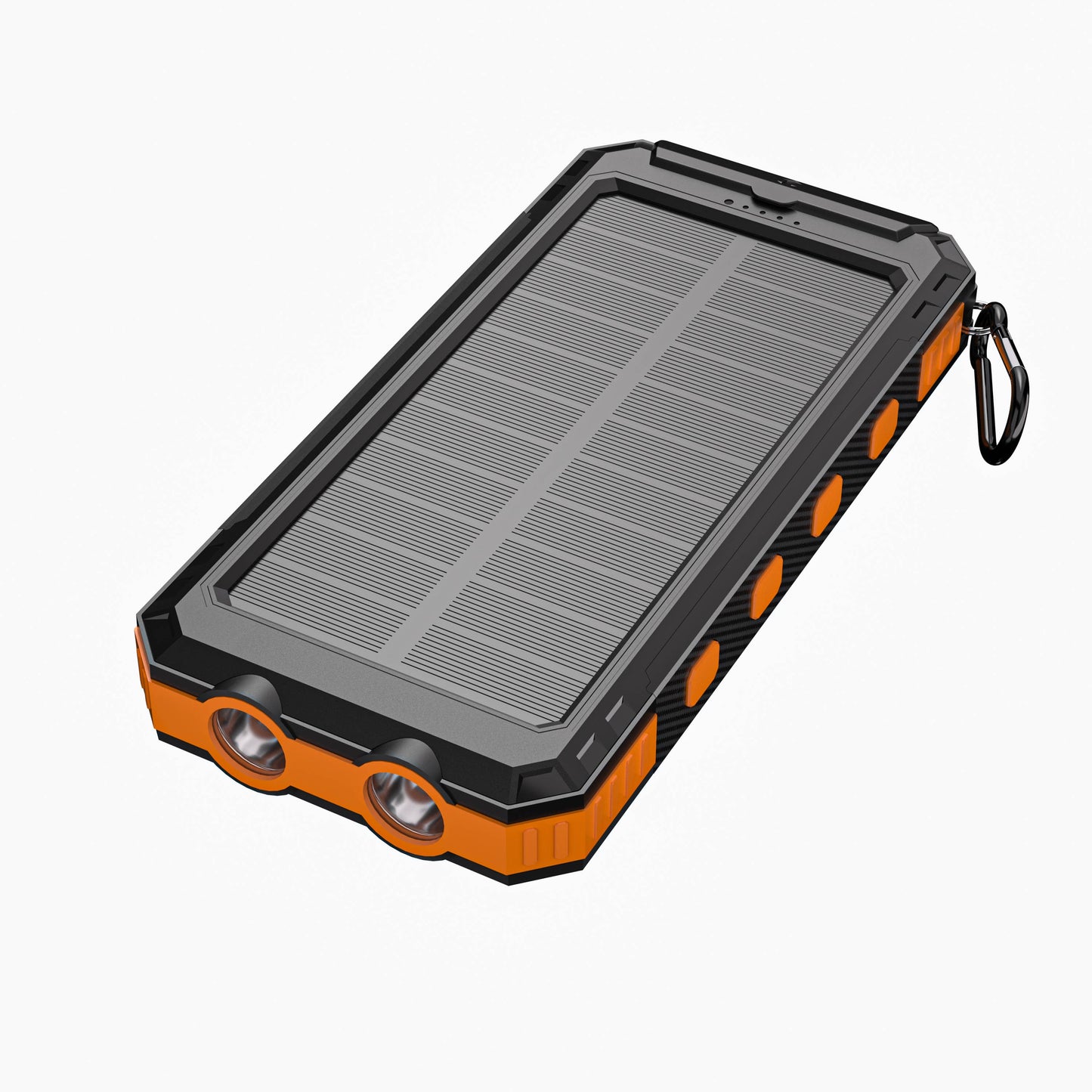 Solar Power Bank 10,000 mAh with LED & Compass—Retail Pack