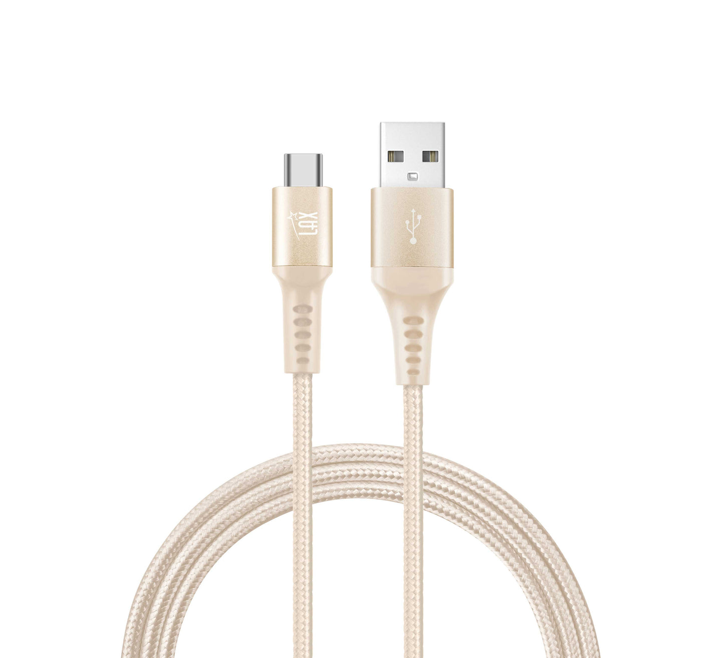 Fast Charging USB-C Cables for Android/iPhone—Retail Pack: Dusty Blue
